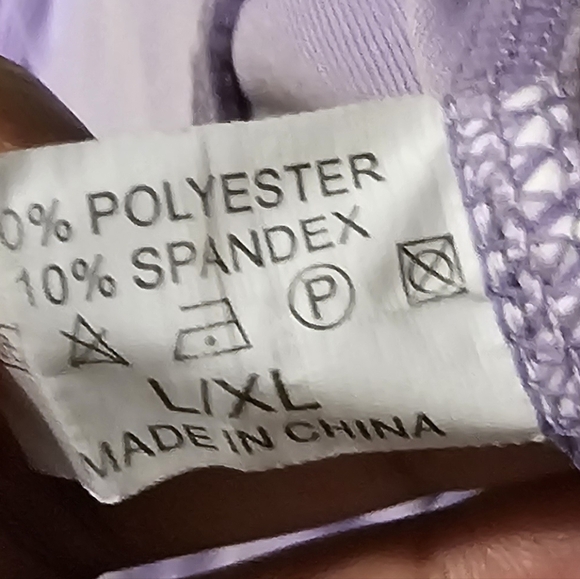 Lavender High-Waist Leggings - Picture 3 of 3